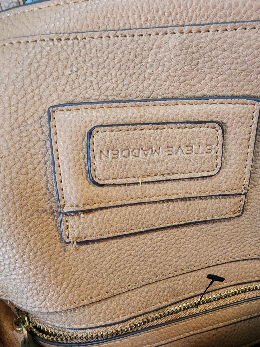 Steve Madden Camel Tote Bag - Picture 2 of 8